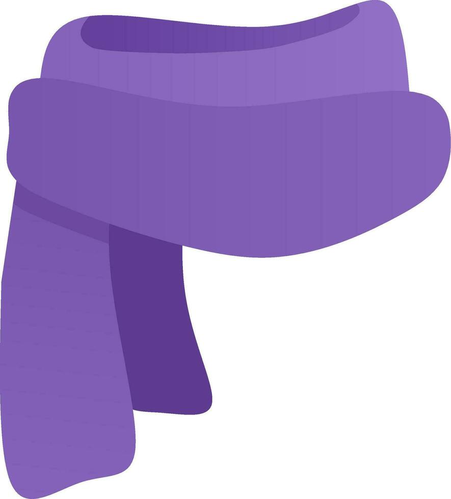 Scarf icon vector for winter event. Scarf icon for cold season graphic resource. Scarf for icon, symbol, winter or Christmas celebration. Winter clothes to keep the body warm