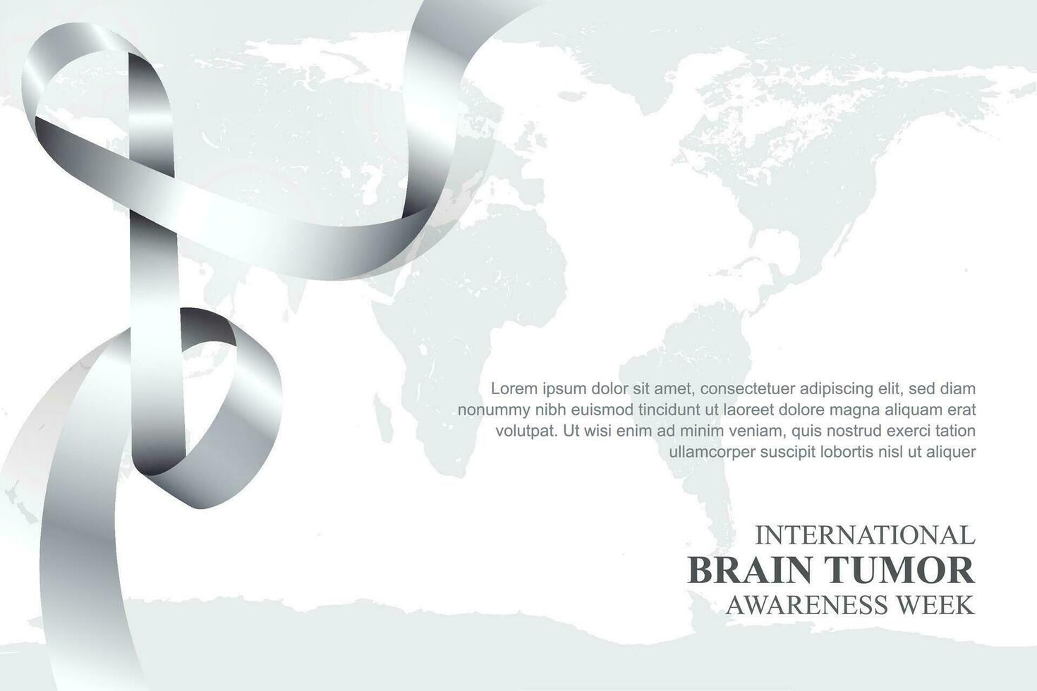 International Brain Tumor Awareness Week background. vector