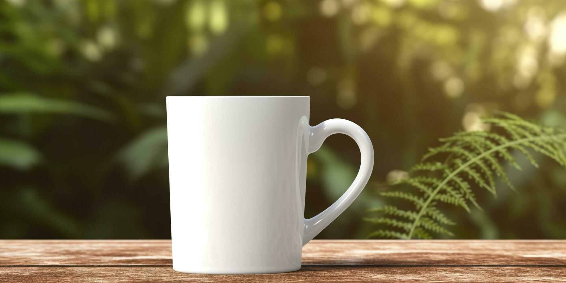 White Mug mockup. Generative AI photo