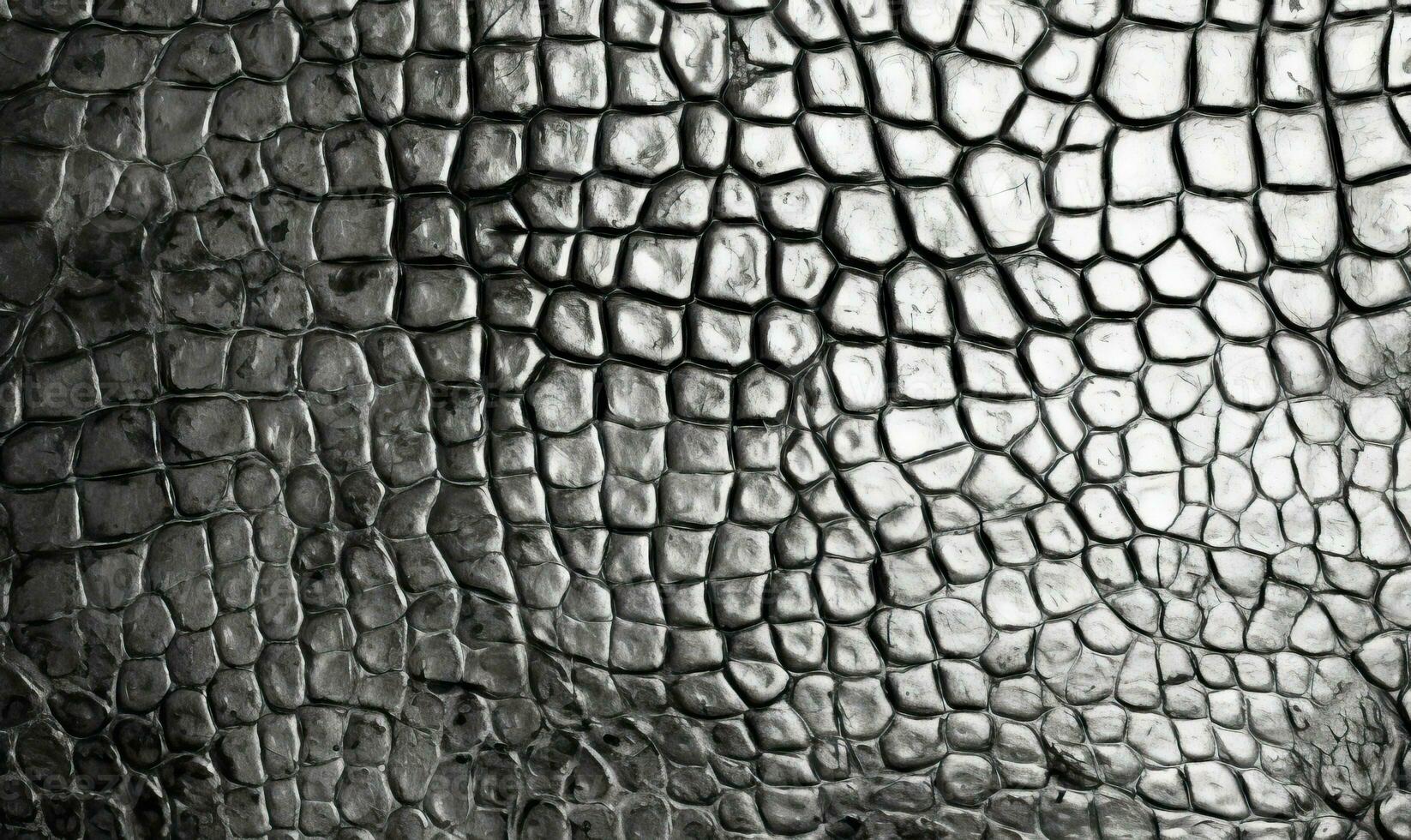 Snake skin background. Animalistic crocodile texture. For banner, postcard, book illustration. Created with generative AI tools photo