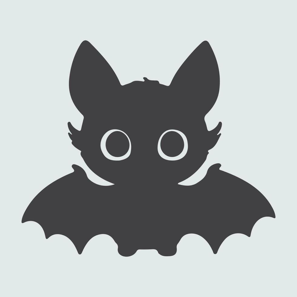 Looks like a cat Silhouette vector