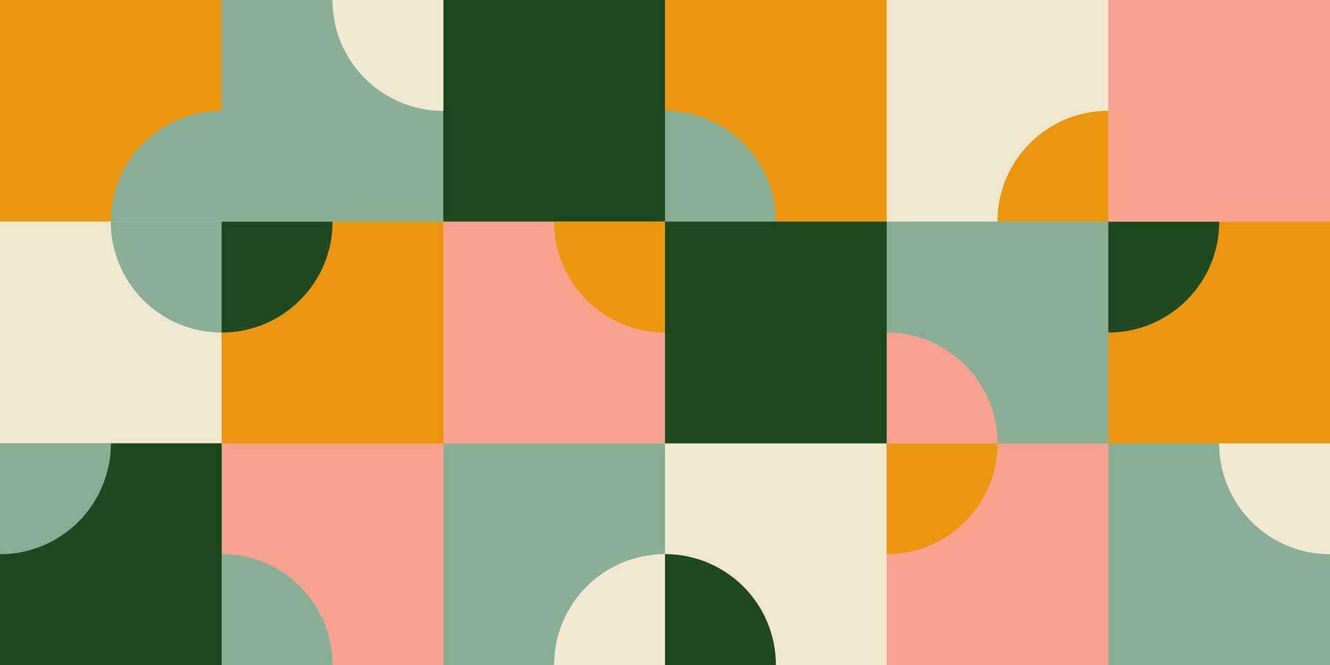 Geometry minimalistic mosaic seamless pattern. Abstract vector for web banner, business presentation, branding, card, invitation, poster, cover, textile print.