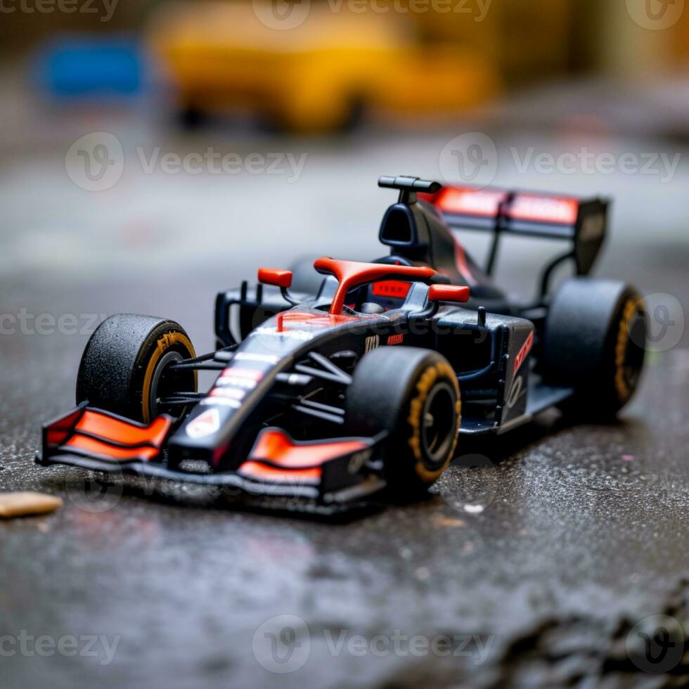 3d rendered mini formula one car f1 AI Generative photo