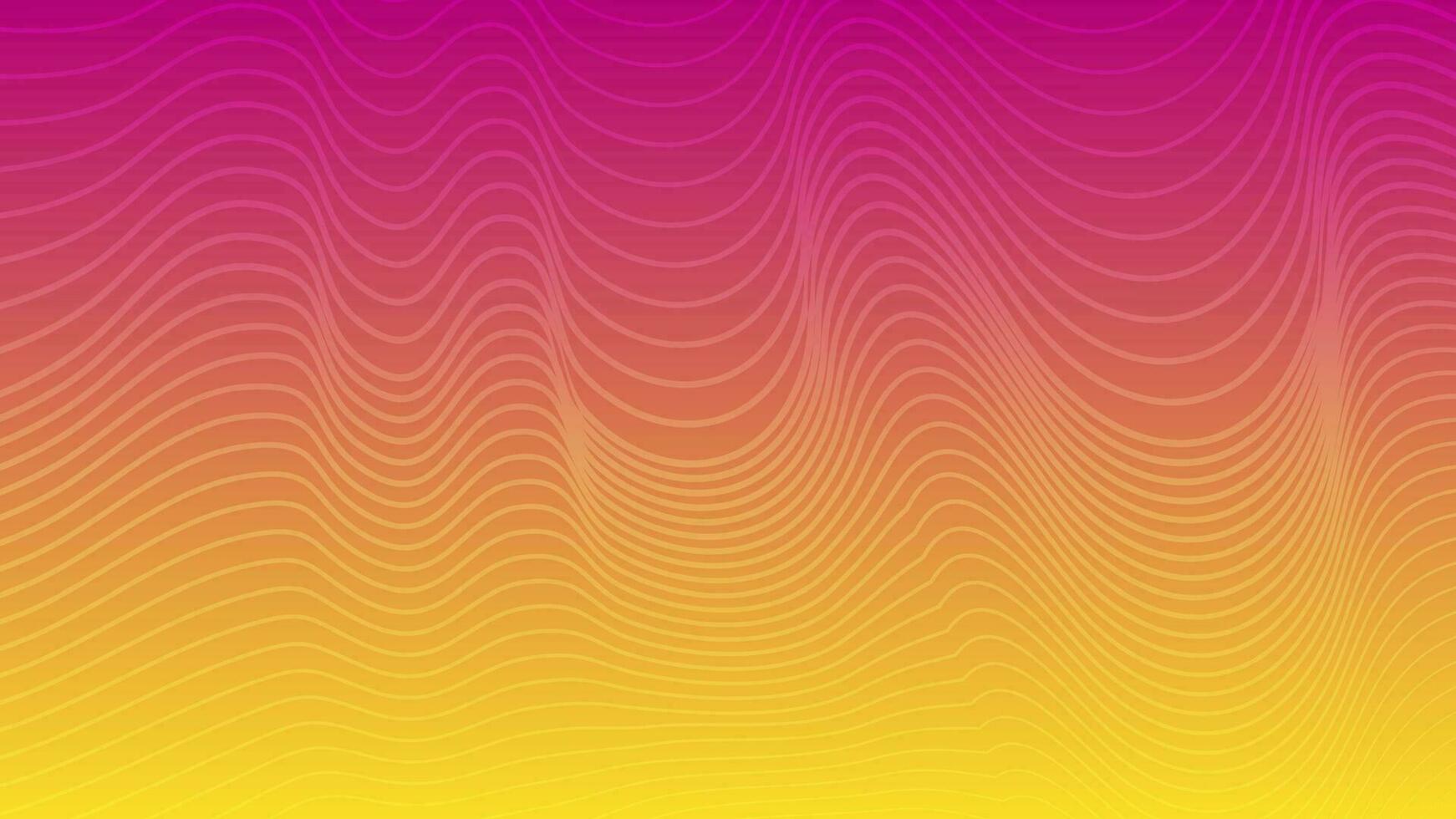 Modern colorful gradient background with wavy lines vector