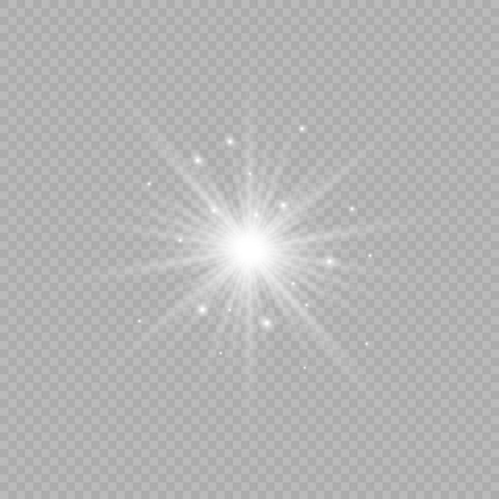 Light effect of lens flares vector