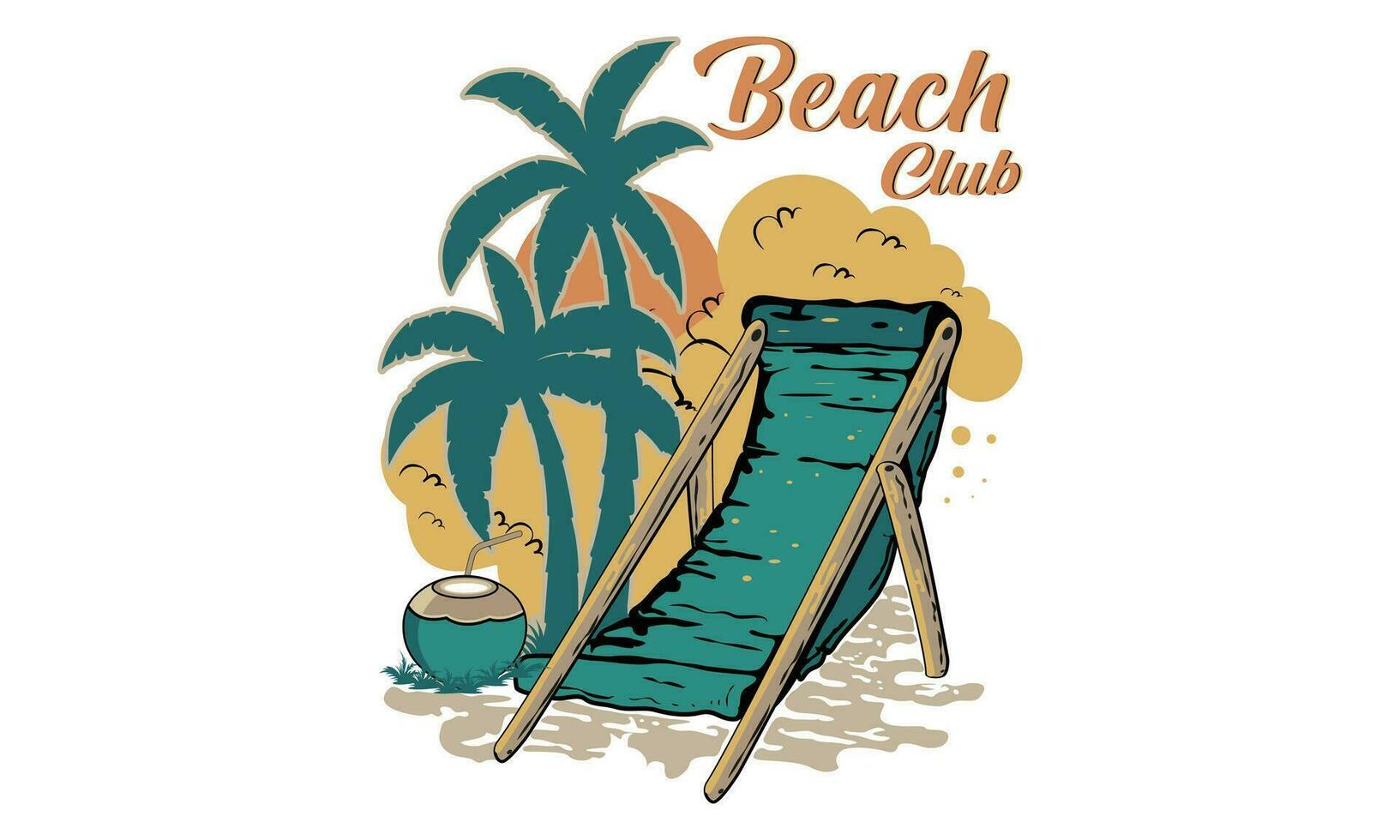 California Beach Club Surfing T-shirt. Hello, Summer California Beach Vector T-shirt Design.