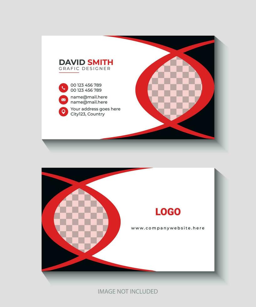 business card modern design vector