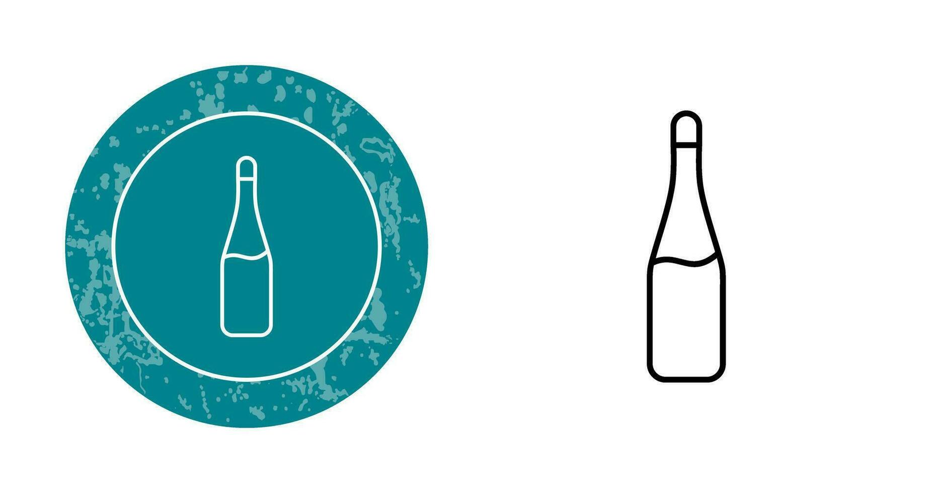 Champagne Bottle Vector Icon