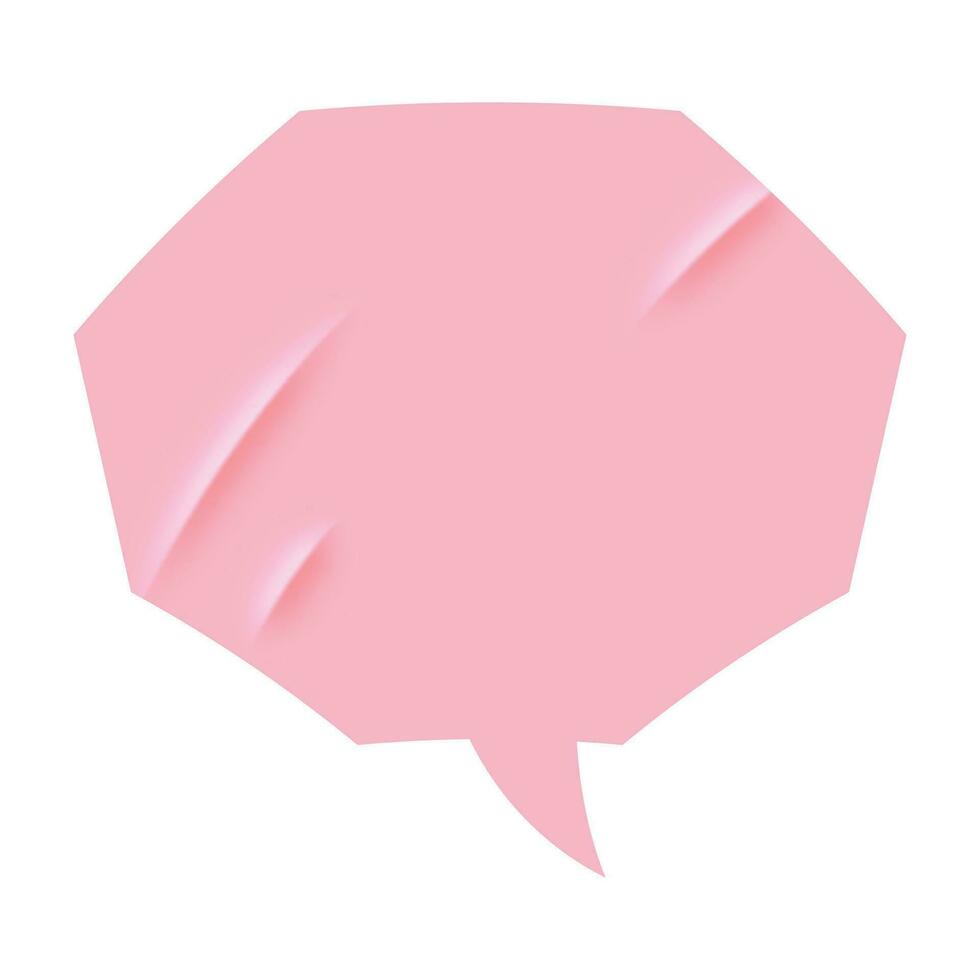 Paper bubble for speech with sticker effect, text balloon in vintage. Message for talk, doodled to speaking shapes, ideal for chat communications. Flat vector illustrations isolated in background.