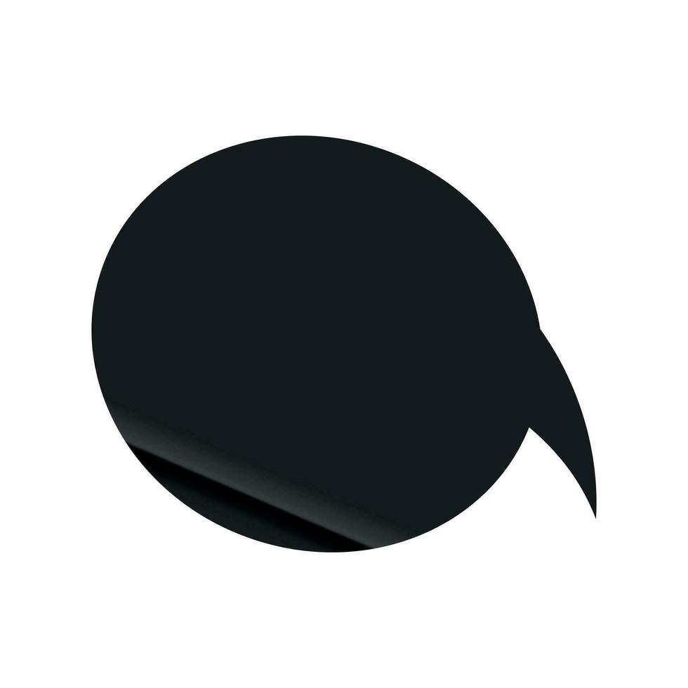 Text and speech in a black balloon for chat. Cloud icon, bubble doodle. Flat vector illustrations isolated in background.