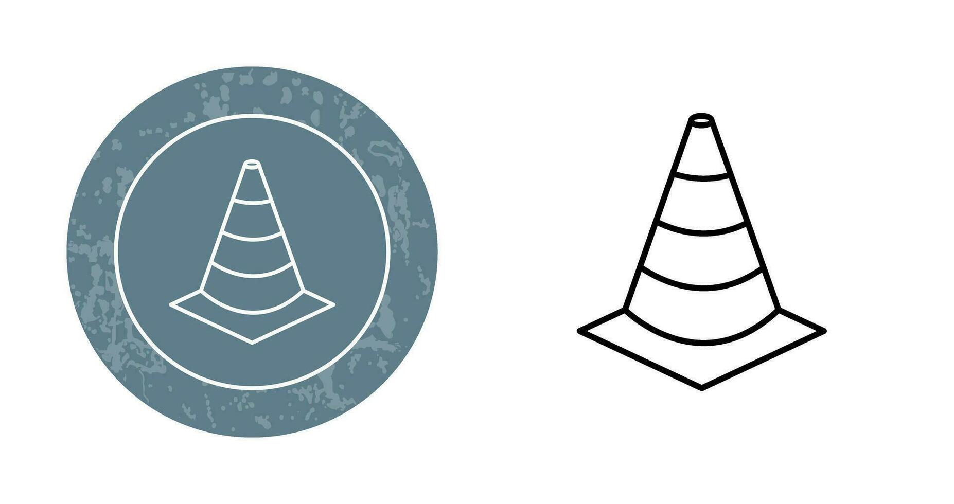 Unique Cone Vector Icon