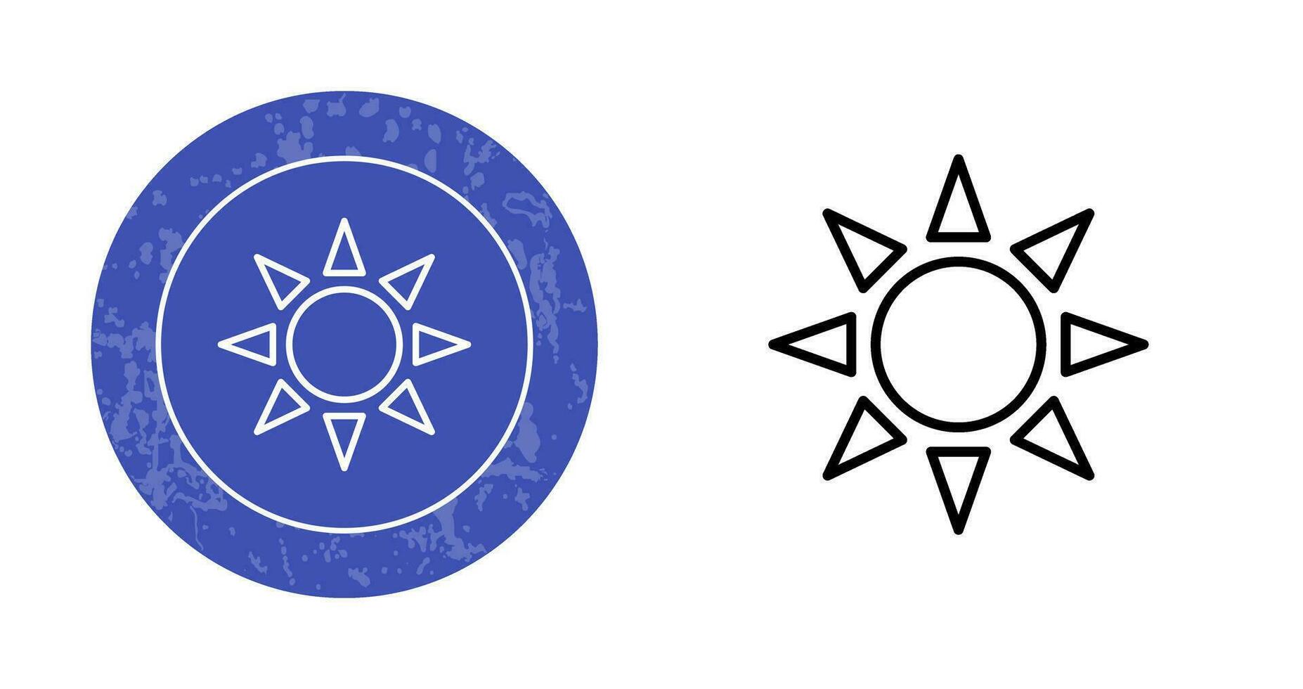 icono de vector de radiación uv