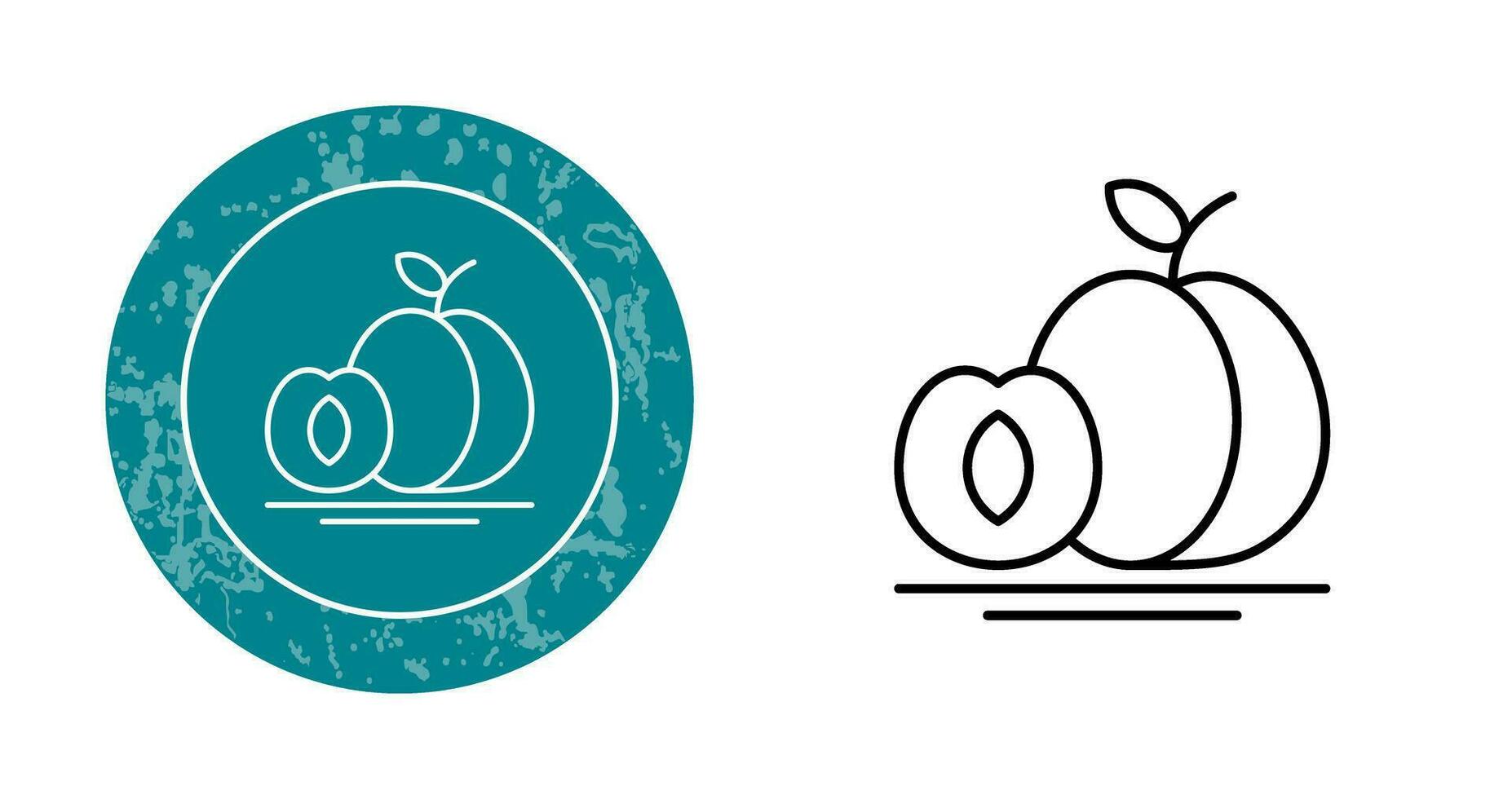 Apricot Vector Icon