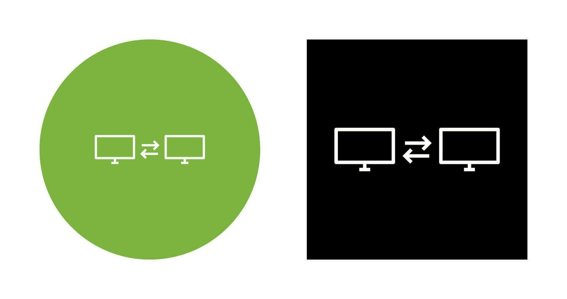 Unique Sharing Systems Vector Icon