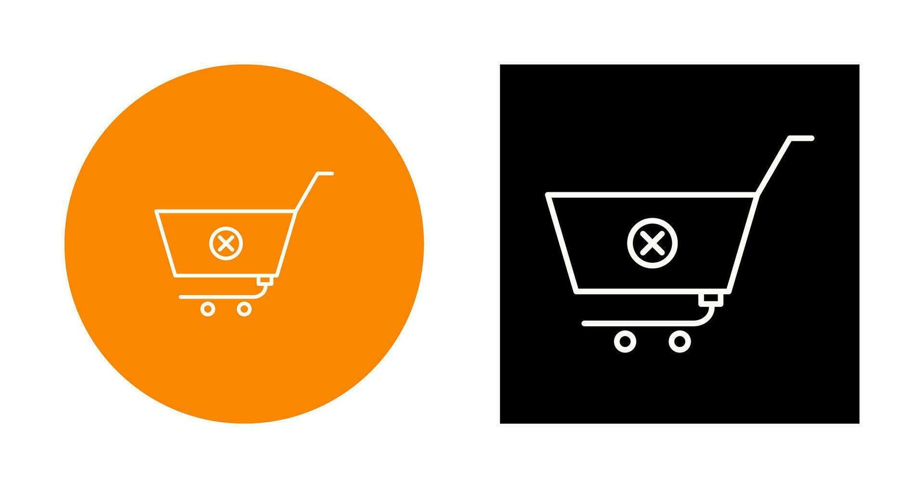 Unique Cancel Order Vector Icon