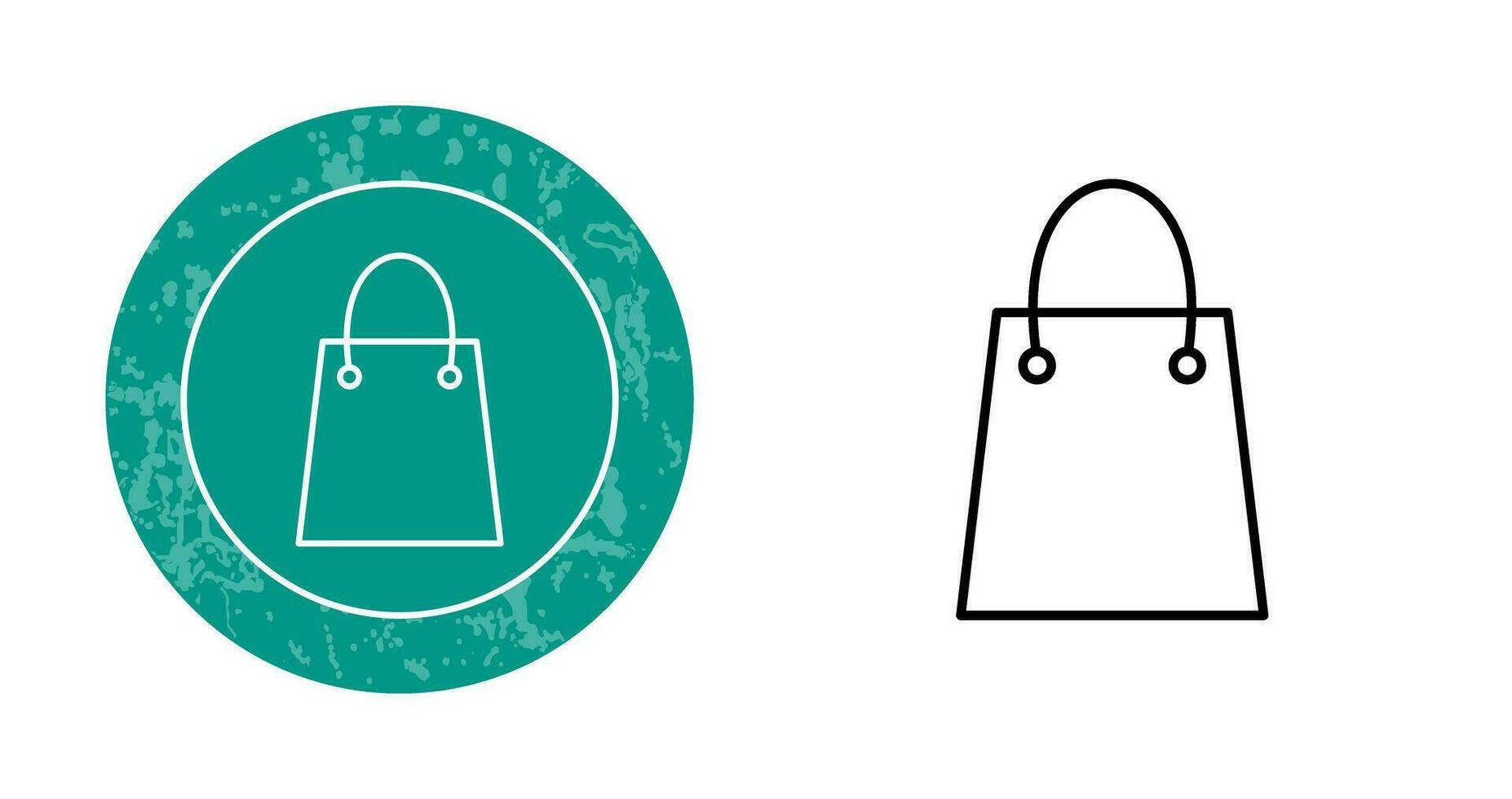 Unique Shopping Bag Vector Icon