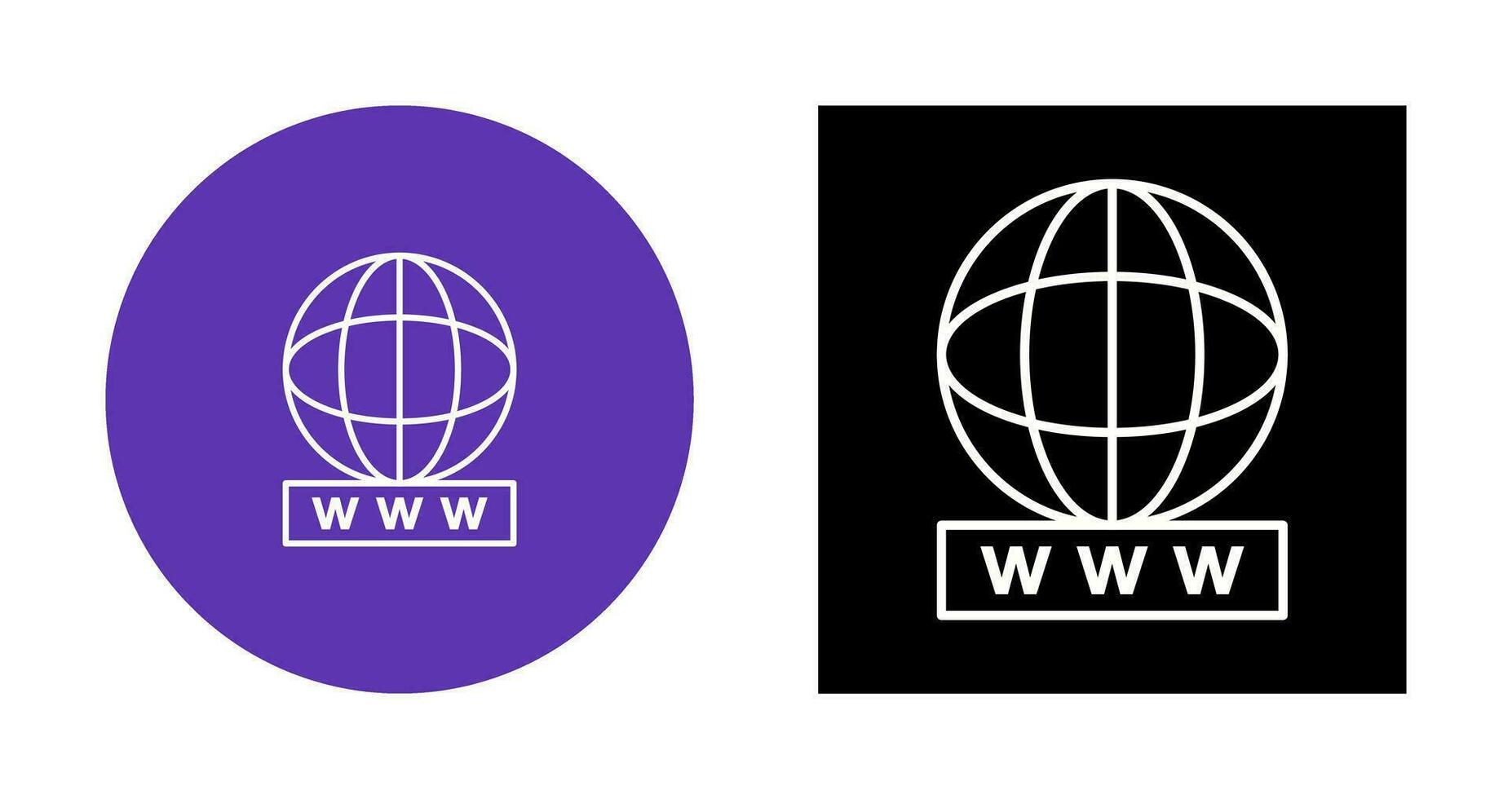 Unique World Wide Web Vector Icon