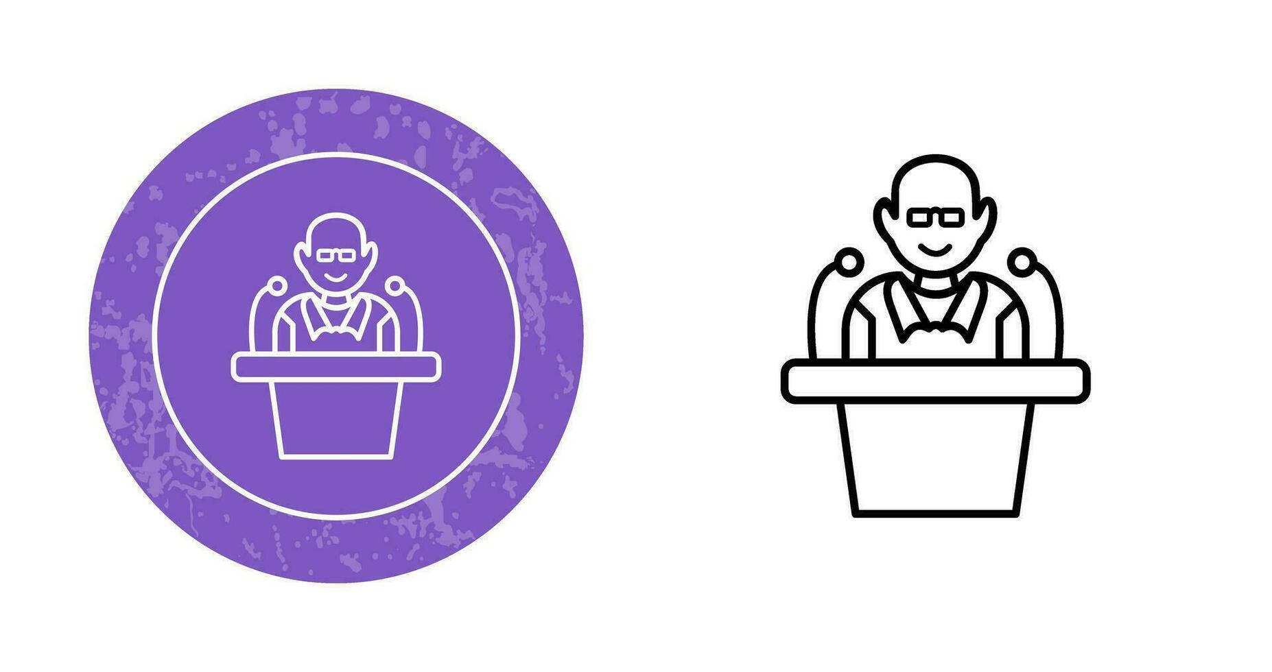 Unique Lecture Vector Icon