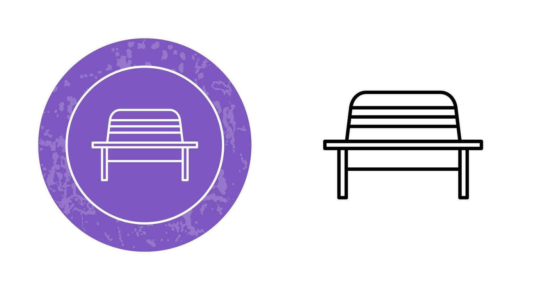 Garden Bench Vector Icon