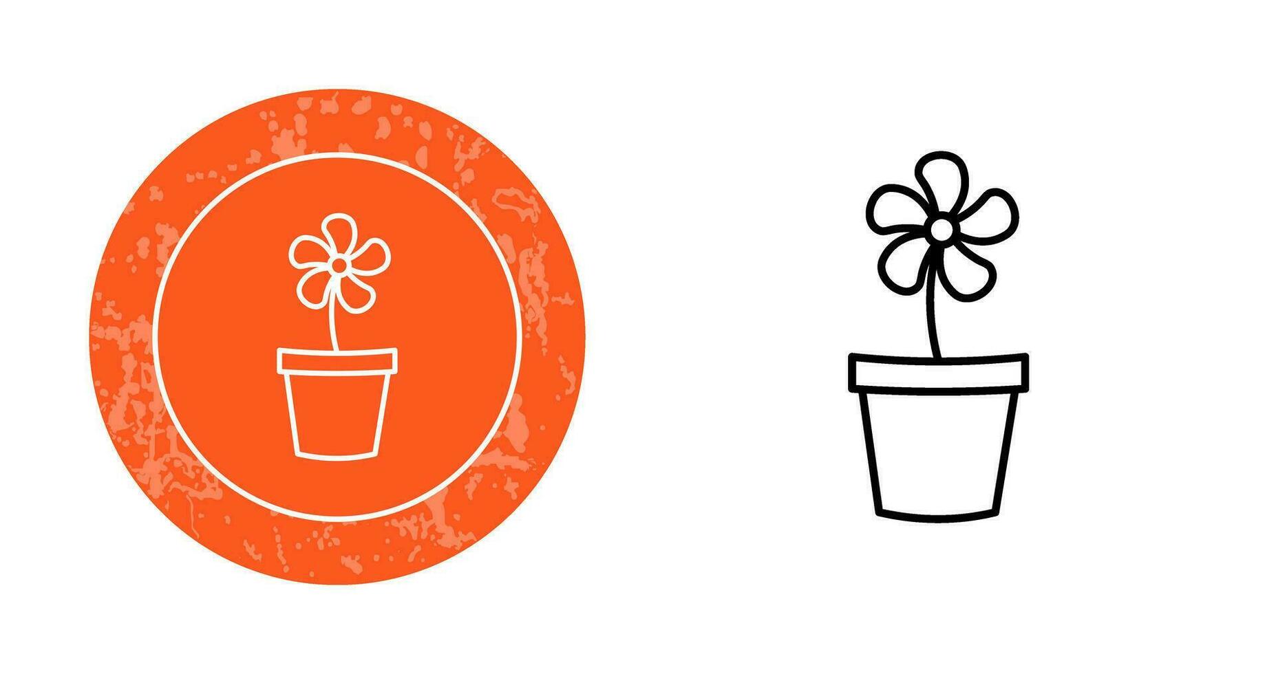 Flower Pot Vector Icon