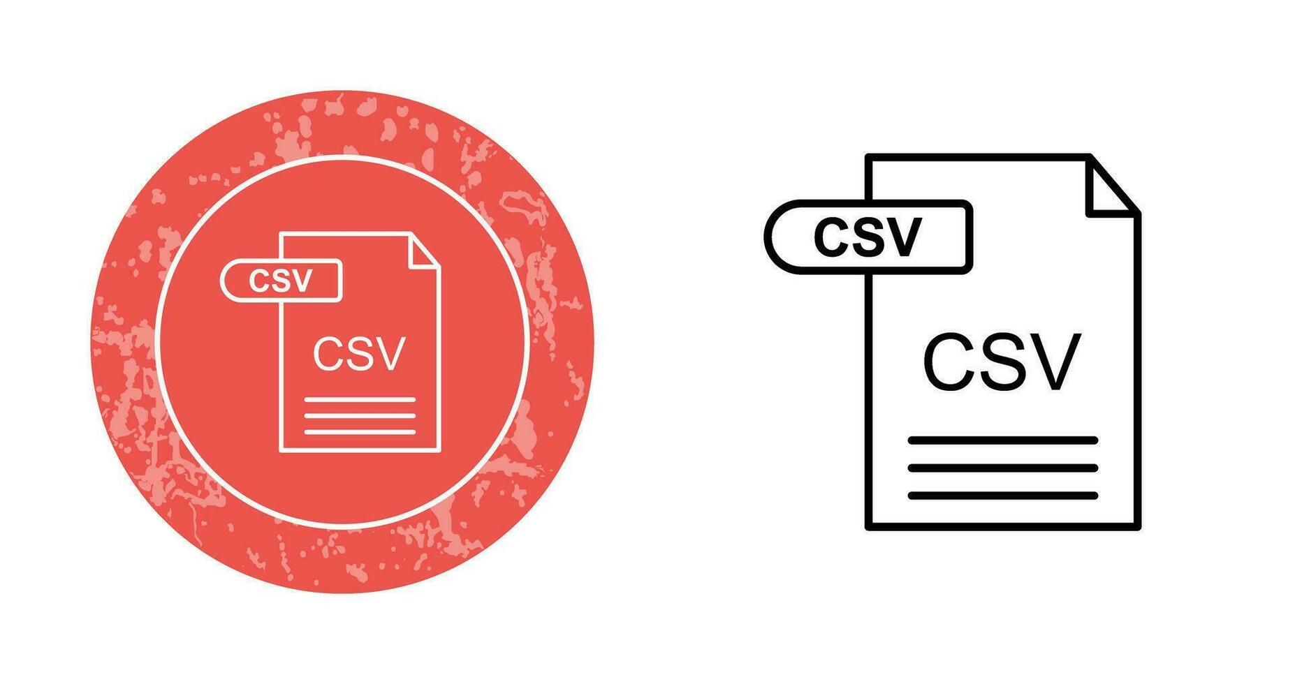 CSV Vector Icon