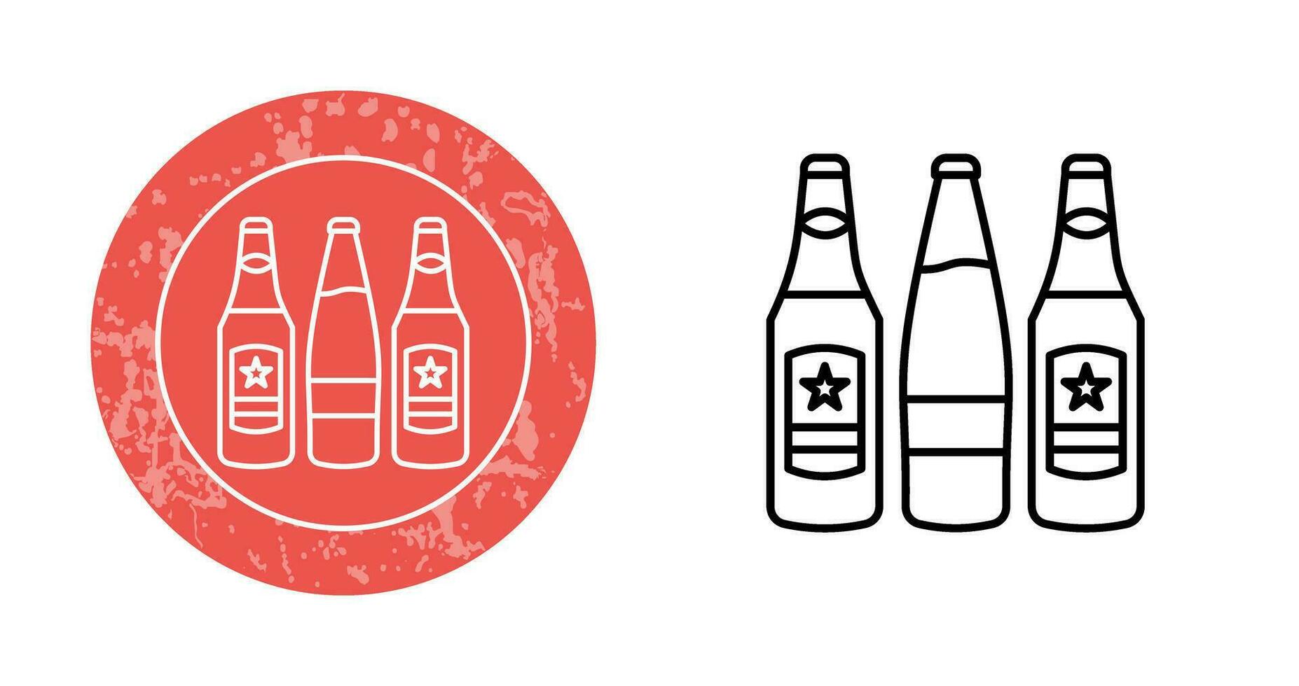 Beer Bottles Vector Icon