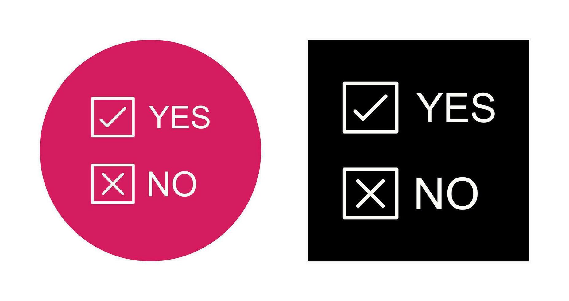 Yes No Option Vector Icon 29849403 Vector Art at Vecteezy