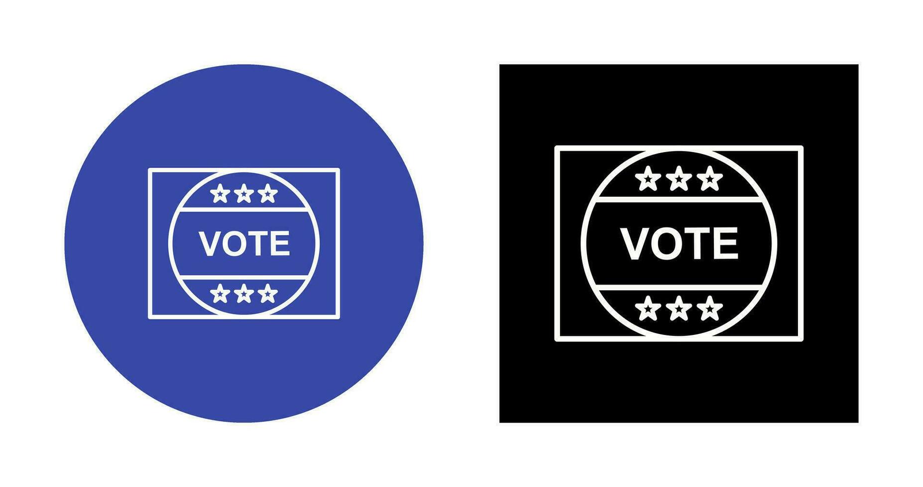 Vote Sticker Vector Icon