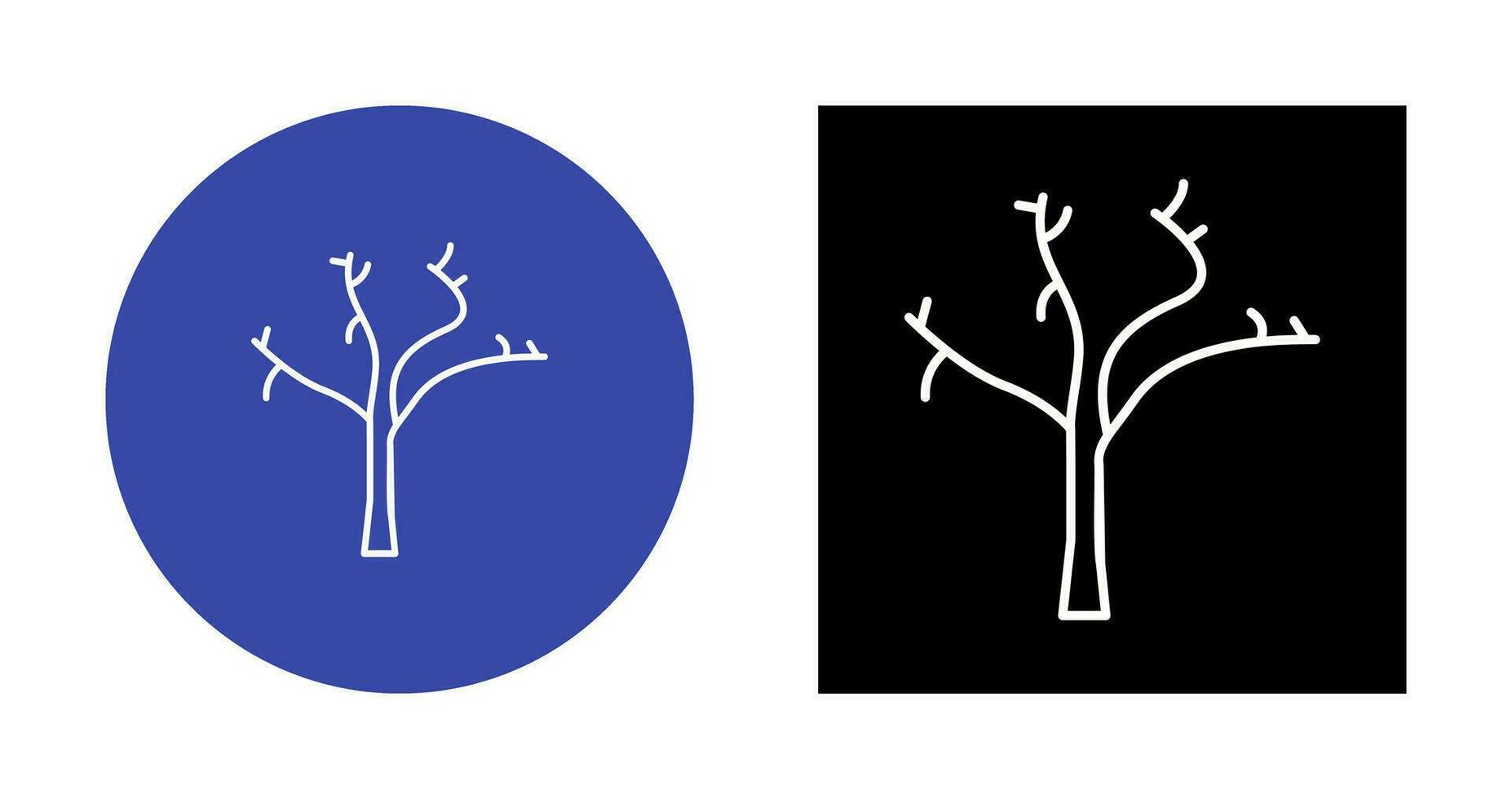 Tree with no Leaves Vector Icon