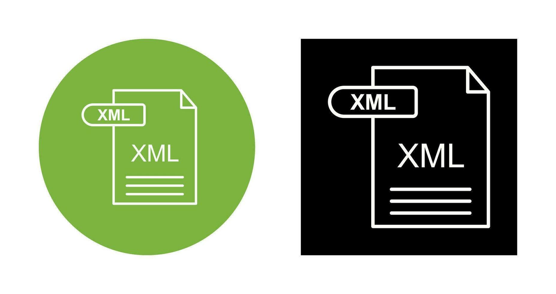 XML Vector Icon