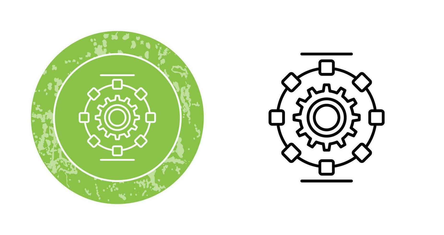 Automated Process Vector Icon