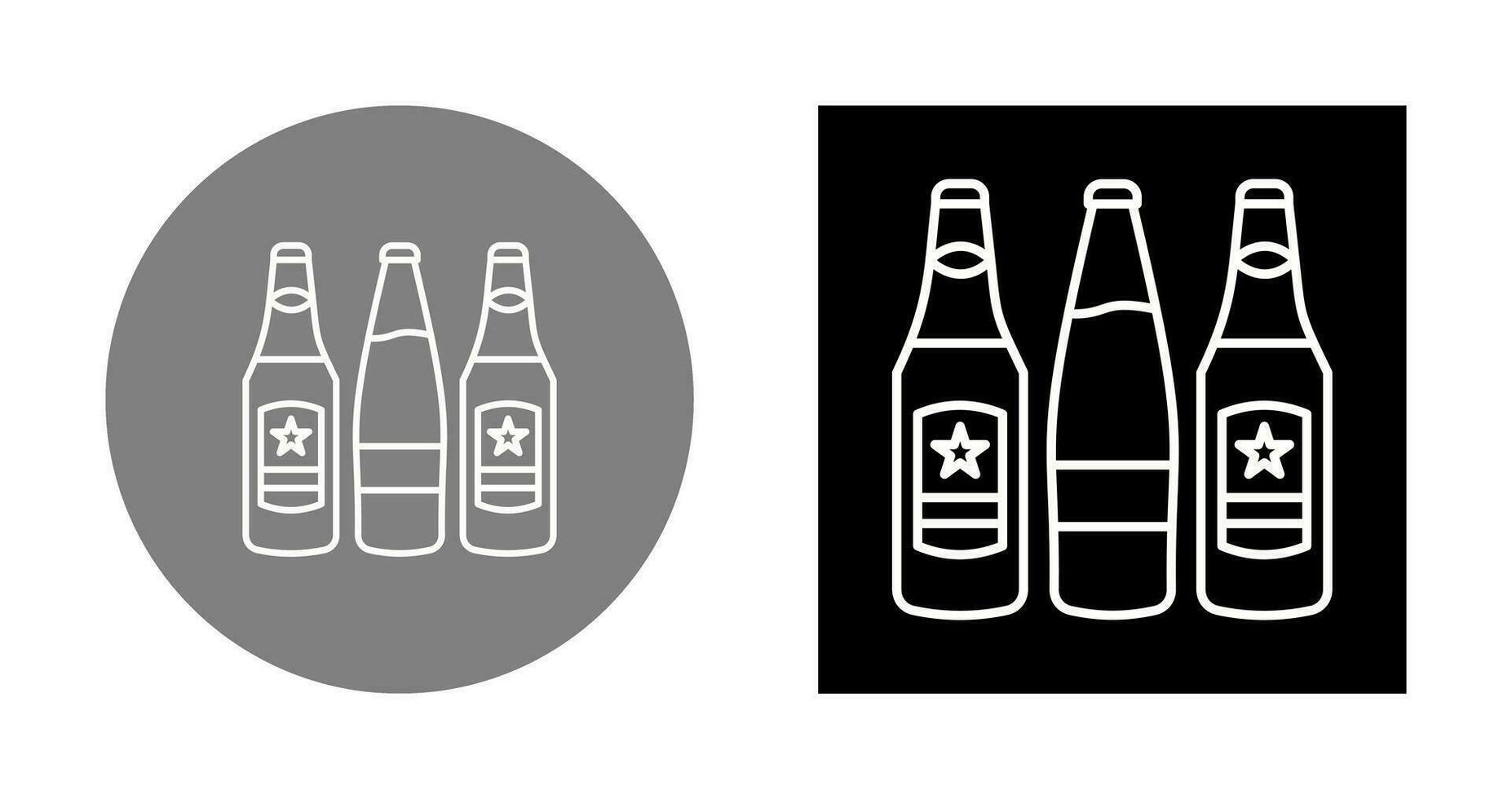 Beer Bottles Vector Icon