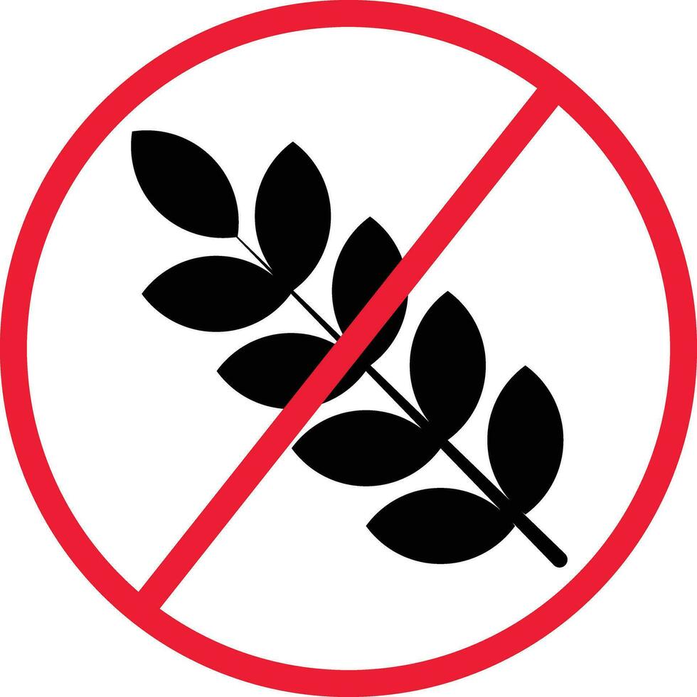 Gluten Free Diet Food Icon Symbol vector