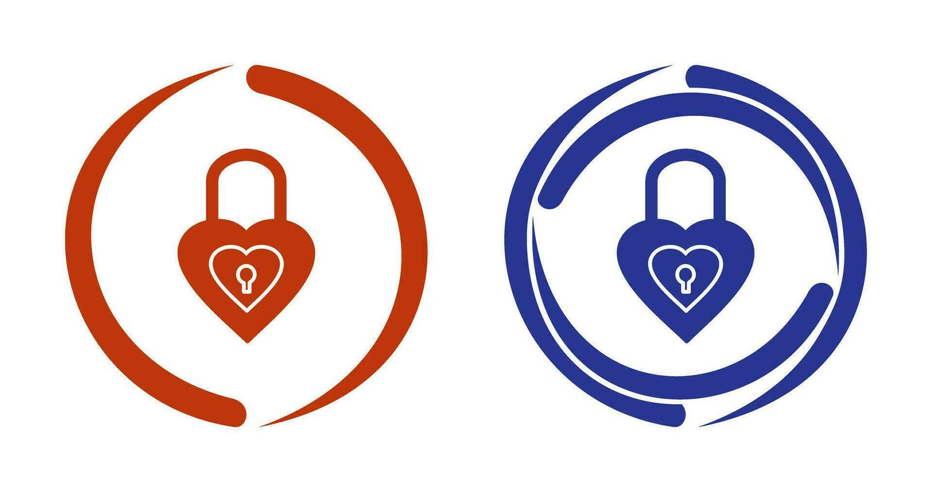Unique Lock Vector Icon