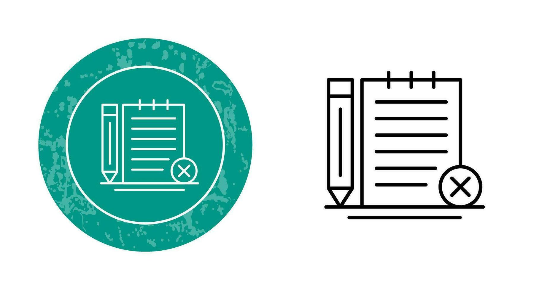 Unchecked Notes Vector Icon