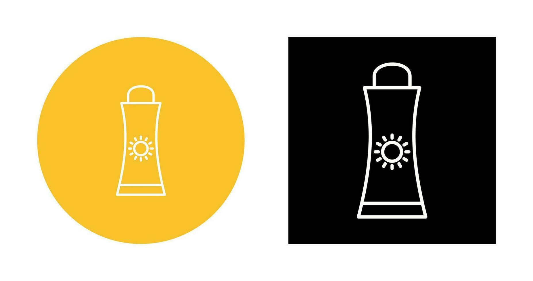 Sunblock Cream Vector Icon