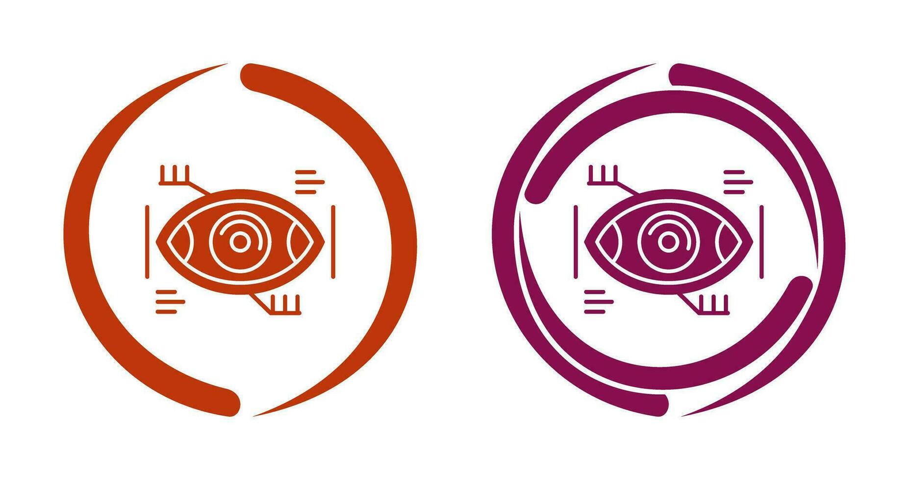 Eye Recongnition Vector Icon