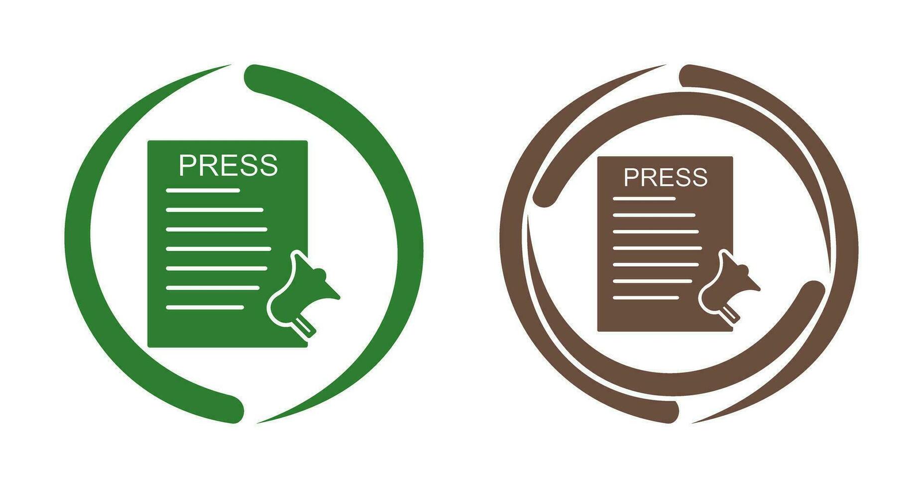 Unique Press Releases Vector Icon