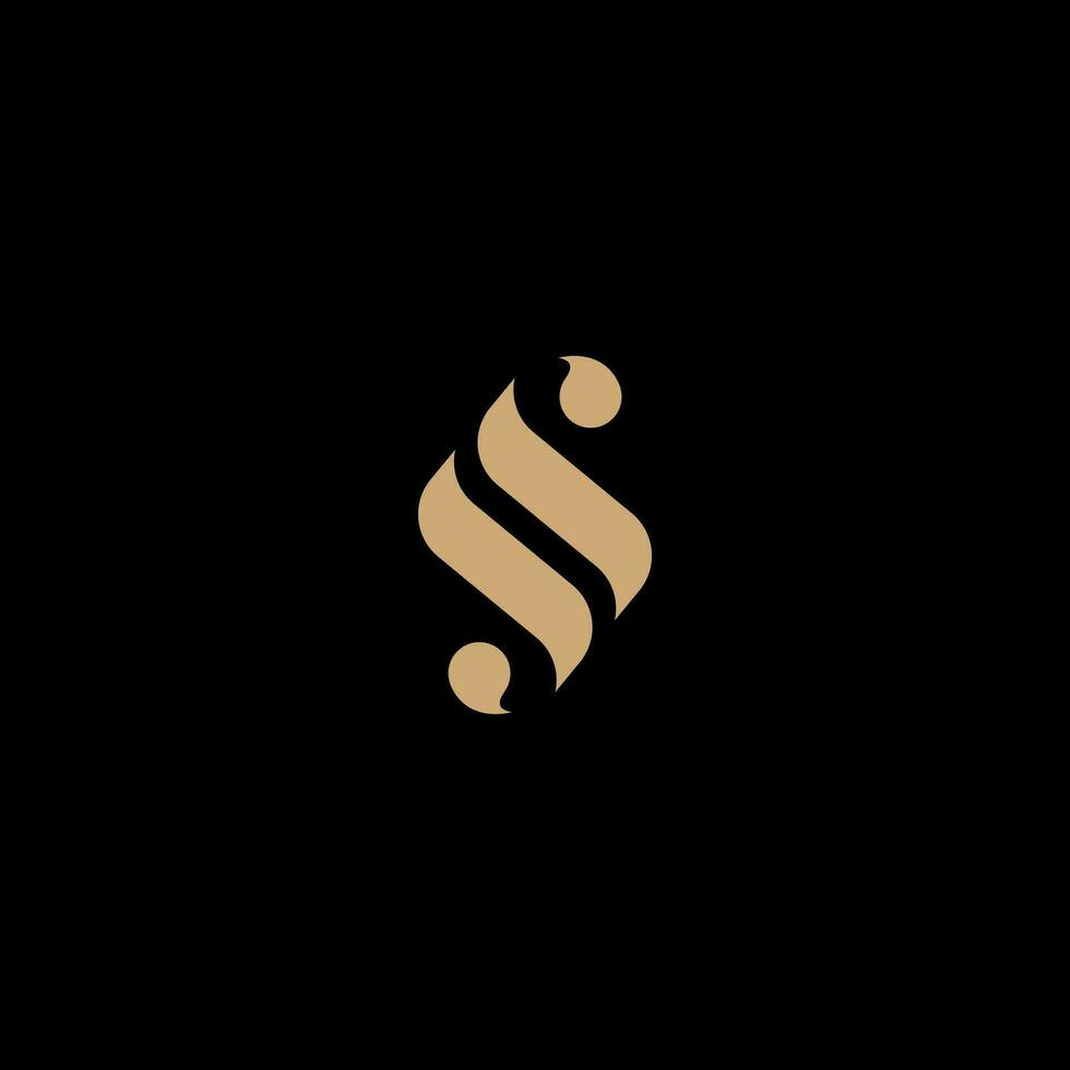 initial S LUXURY vector LOGO