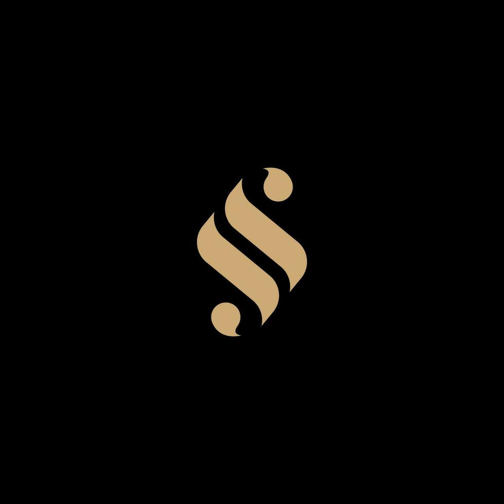 initial S LUXURY vector LOGO