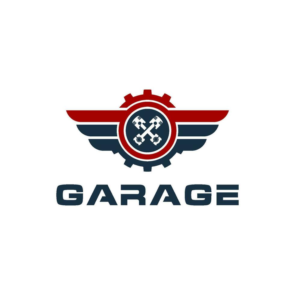 auto garaje vector diseño logo