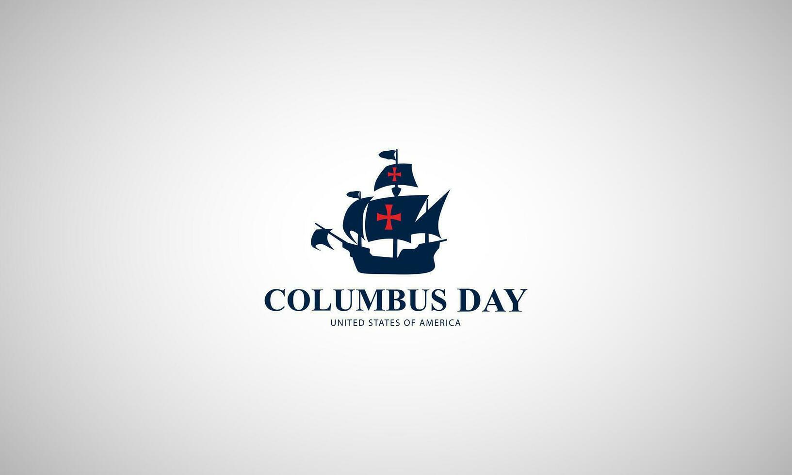 Happy Columbus Day background vector illustration