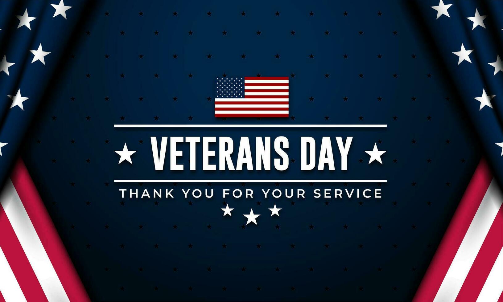 Happy Veterans Day United States of America background vector illustration