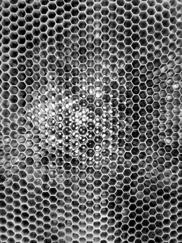 La estructura hexagonal abstracta es un panal de abejas de la colmena. foto