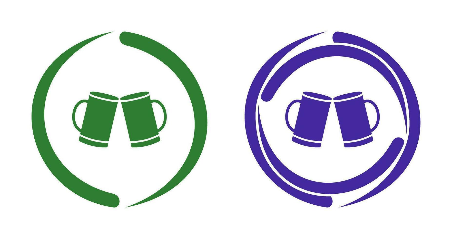 Beers Toasting Vector Icon