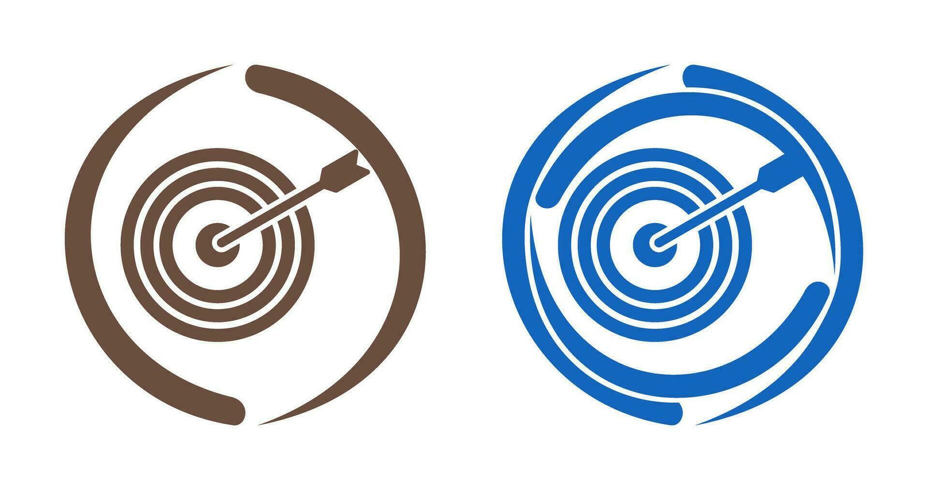 Unique Dartboard Vector Icon