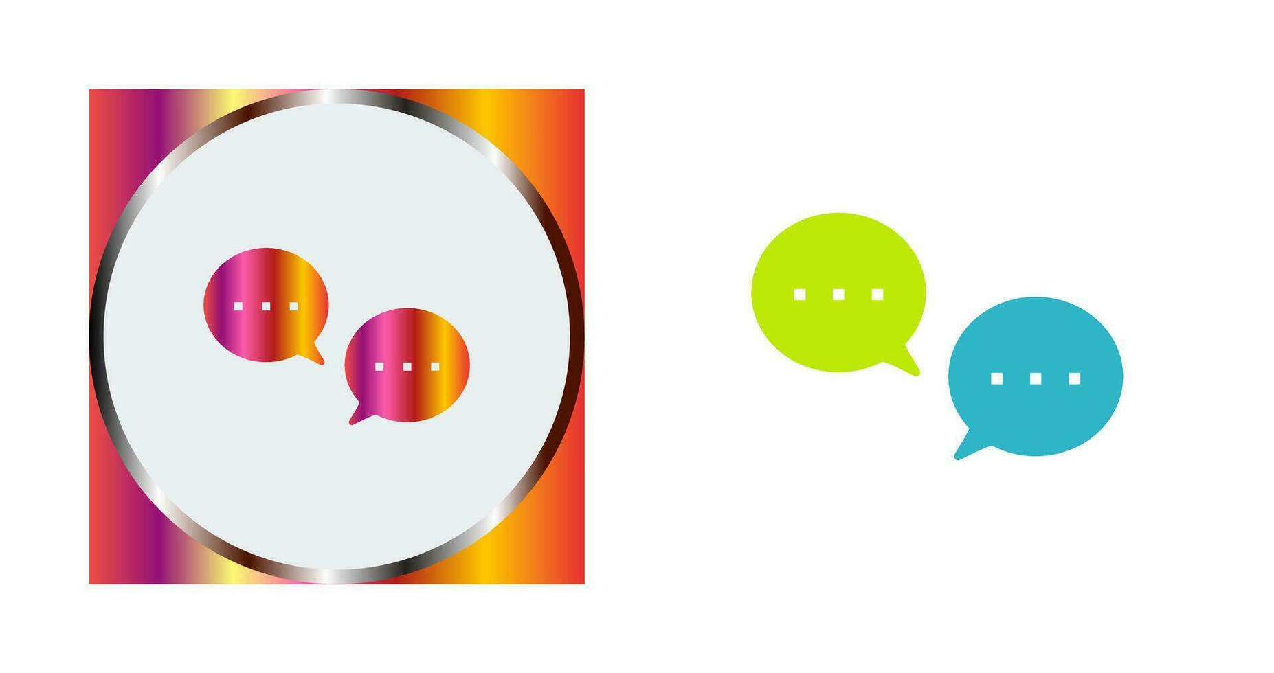 Unique Conversation Bubbles Vector Icon