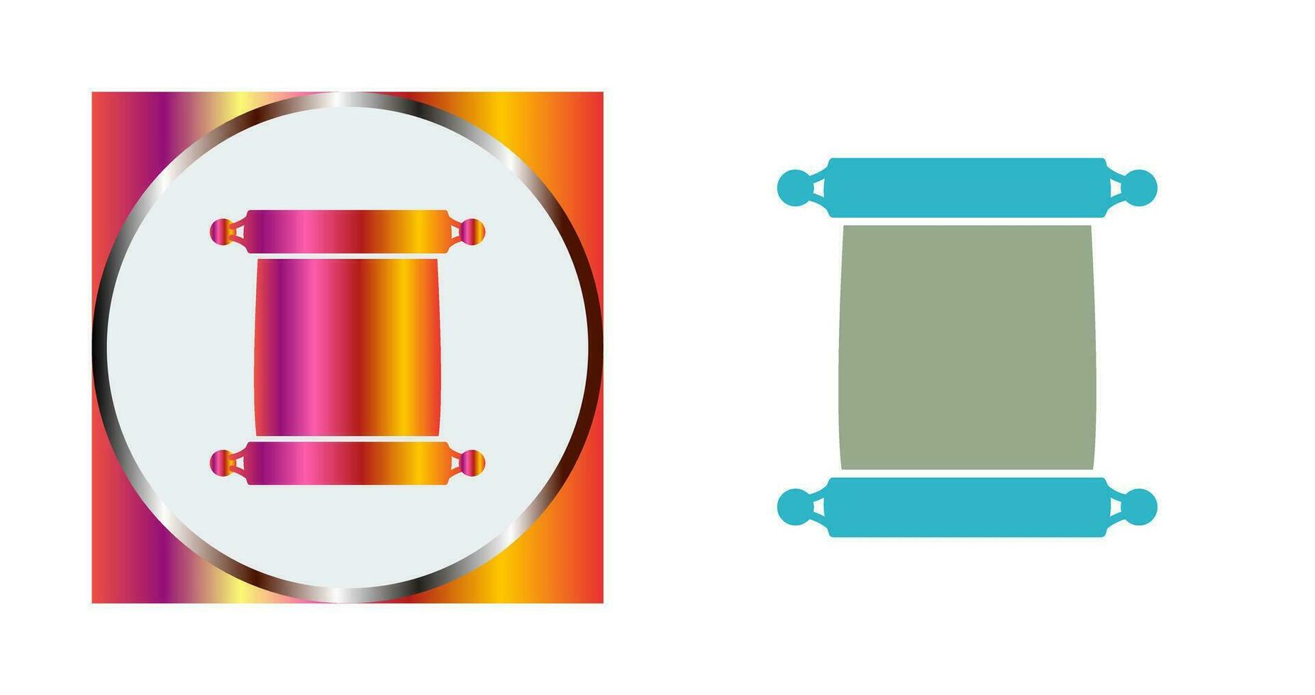 Scroll of Paper Vector Icon