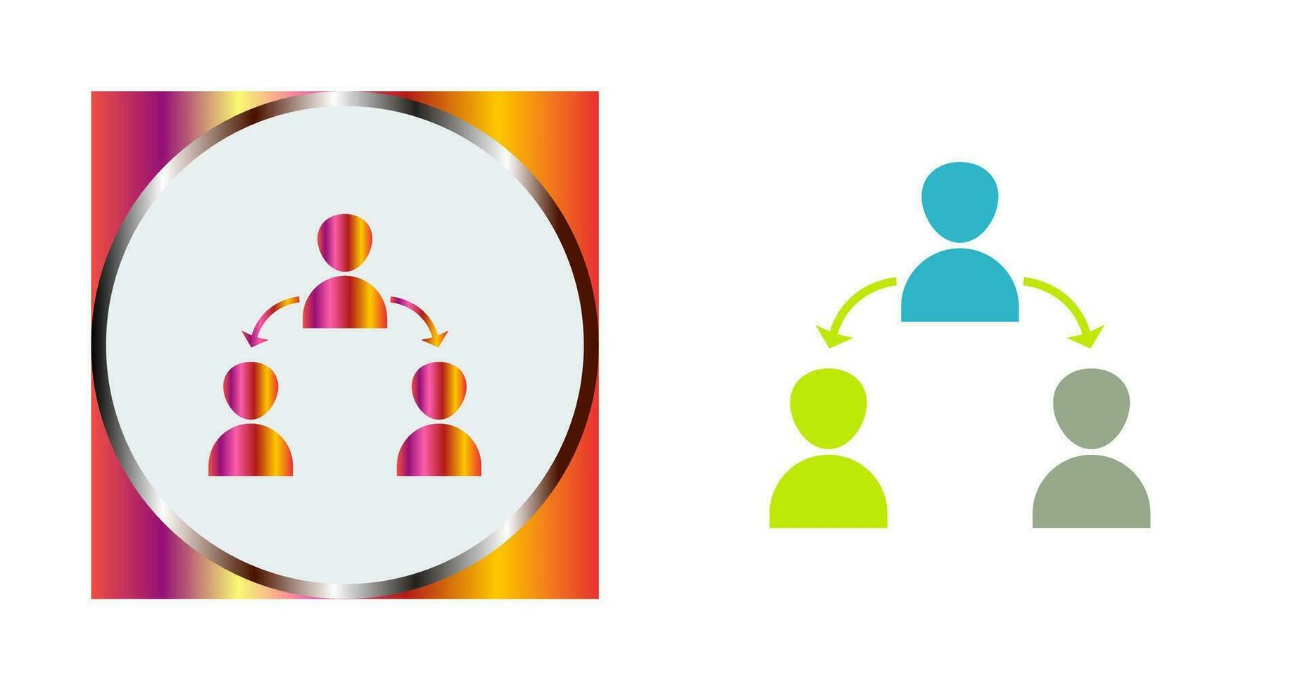 Unique Connected Users Vector Icon