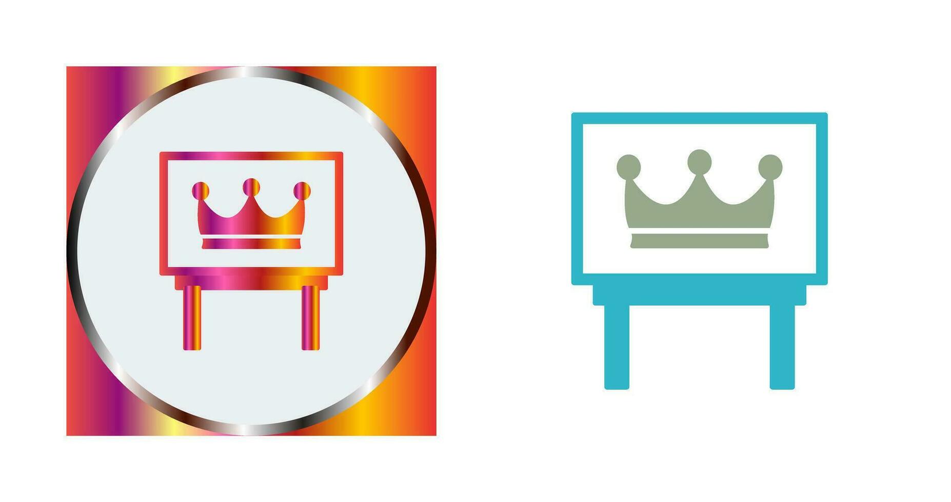 Crown Exhibit Vector Icon